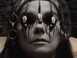 A slavic witch black magic cursing spells