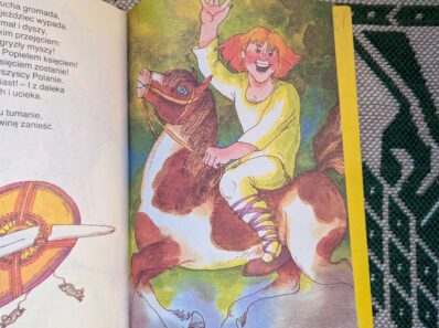 Poland king Piat Kolodziej on a vintage polish illustration