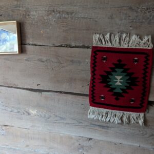 1970 Cepelia Polish folk art Poland Kilim runner ethnic sri yantra slavic symbol handmade on loom weaved home decor