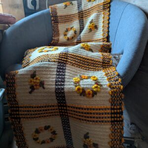 Long handmade museum polissh textile folk art