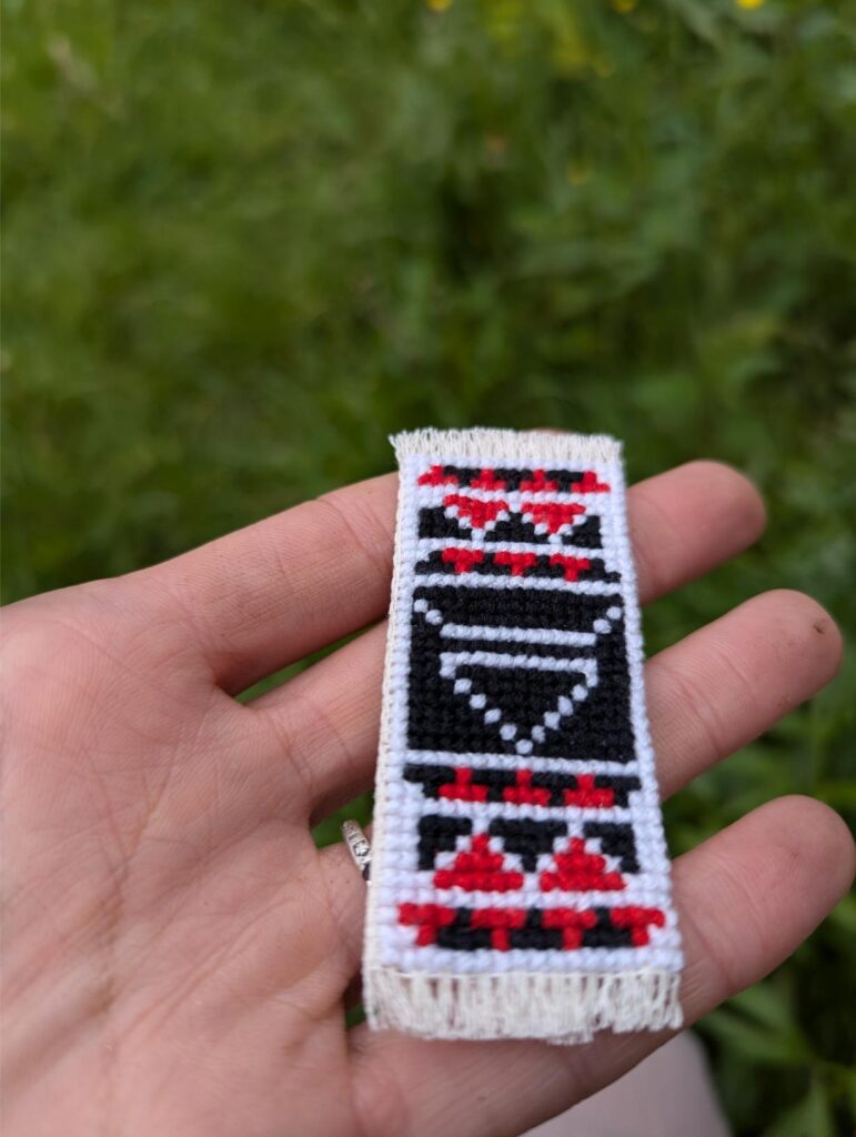veles symbol embroidery pattern idea