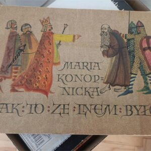 Vintage Polish Children's Book from 1965 Maria Konopnicka Illustrations About Flax Linen Len Lnem History Bogdan Zieleniec Poland Krakow (Copy)